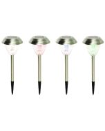 Pack 4 Balizas Solar Inoxidável Kitmat