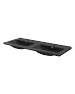 Lavatorio ceramico Napold preto mate 120 cm Cooke & Lewis
