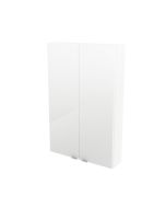 Móvel auxiliar de casa de banho suspenso Idalie cor branco 90x60x15cm