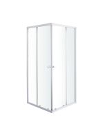 Resguardo de duche 80x80x185cm branco 4mm garian