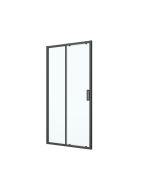 Resguardo de duche de Correr Calia Preto 120 cm C&L