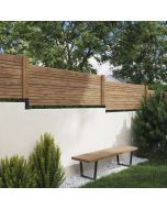 Painel de ocultação de madeira Skimia V1 marrom 180x60 cm Blooma
