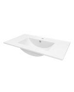 Lavatório branco Aruna 80x45cm