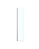 Resguardo de duche pivotante transparente cromado Calia Cooke & Lewis 40cm