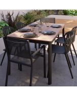 Mesa de jardim de alumínio Thilia GoodHome de 150 cm