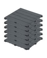 Lajota composta cinza 30x30 cm 6 unidades