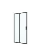 Resguardo de duche de Correr Calia Preto 110 cm C&L