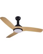 Ventoinha De Teto Com Luz Hormias Dc 3 Lâminas 132 Cm Madeira