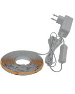Cinta COB LED 5m luz quente Caudelie