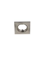 Aro para foco downlight embutido quadrado cromado escovado Cooke & Lewis