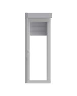 Porta Janela pvc prat branco com persiana 2170x90 direita