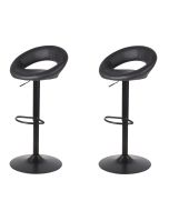 Conjunto de 2 bancos Regina pretos