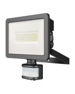 Projetor LED com sensor de movimento Lucano Preto 30W Blooma