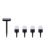 Conjunto de 4 luzes solares Bollard