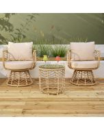 Conjunto de jardim Omalos GoodHome para 2 pessoas