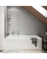 Painel lateral Arkell vidro transparente 1 folha 75cm 4mm