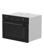 Forno compacto com micro-ondas em preto