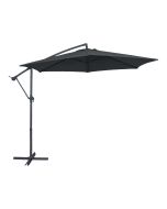 Kigali 3m Parasol Excêntrico Cinzento