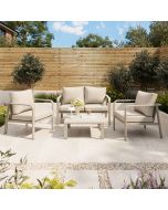 Conjunto de jardim em alumínio Mallia GoodHome para 4 pessoas