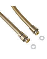 Flexível de duche em PVC dourado 175cm Cooke & Lewis