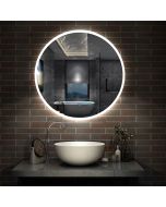 Espelho de casa de banho LED 70cm + anti-embaciamento + brilho ajustável