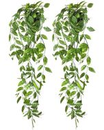 2 plantas suspensas artificiais com vaso de 76 cm