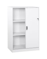 Armário de arquivo 80x40x120cm painel de partículas e1 color blanco Homcom