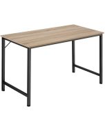 Escritorio estilo industrial estrutura de aço 140 cm madeira clara