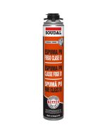 ESPUMA POLIURETANO FOGO CLASE B1 (PISTOLA) SOUDAL 750 ml