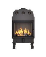 Lareira de inserção a lenha preto - energy 60x50 (14,5 kw) eco