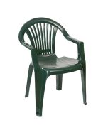 Cadeira de jardim monobloco de resina Braga 54x56x80cm