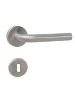 Puxador em aço inoxidável com fechadura 19mm
