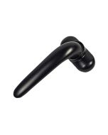 PUXADOR EU ROSETA OVAL PRETO