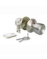 Fechadura tubular com botão bronze