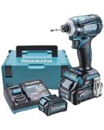 Parafusadeira de impacto 40v xgt 220 nm - Makita - com 2 baterias 2.5ah - c