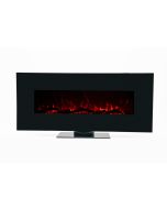 Lareira elétrica de parede kekai minesota 1600 w 84 x 26 x 53 cm com s