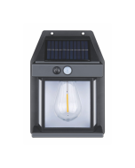 Luminária parede solar, externas com sensor proximidade. Luz de 3000k.