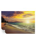 Papel de parede vinílico praia ao pôr do sol 70x104 tulup