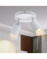 Nettlife luminária de teto branco gu10 15x15