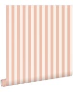 Estahome papel de parede riscas rosa terracota 53 cm x 10.05 m