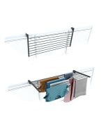 Varal ajustável para varanda 102 cm, foxydry duo antracite