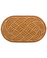 Capacho de fibra prensada marrom 75x45
