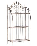 Estante com prateleiras visano 59 cm 123 cm metal preto