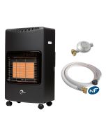 Aquecedor a gás infravermelho loros sannover 4200 w + kit de ligação