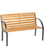 Tectake® banco jardim madeira estável resistente 119x62x83cm fácil montagem