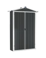 Abrigo de jardim 116x45x175 cm aço galvanizado antracite