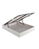 Sommier com arrumação com estrado 160x200cm royal sleep branco montagem