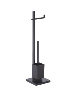 Suporte de papel higénico e escova ulapes metal preto