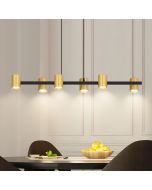 Nettlife luminária de pendurar gu10 dourado 85x12