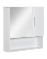 Armário casa de banho com espelho 54x15.2x55.3 cm mdf e vidro color blanco